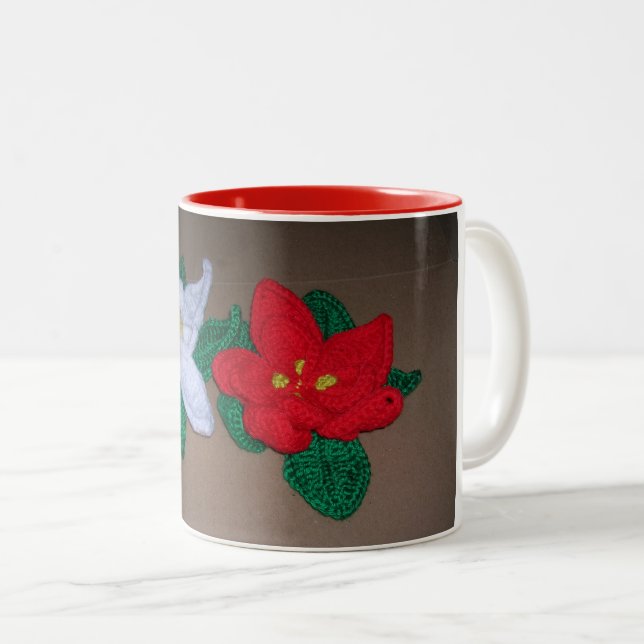 Mug - Poinsettia Decorations (Front Right)