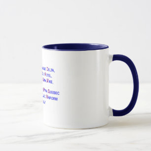 Mug - Police and Military Alphabet