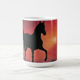 Mug Prancing Horse in Sunset