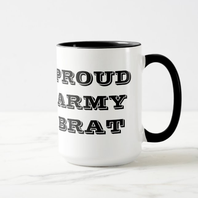 Mug Proud Army Brat (Right)