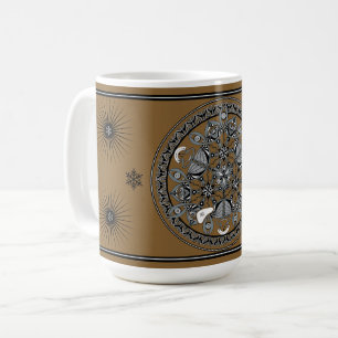 Mug "Queen Of The Snakes" (hand-drawn monochrome)