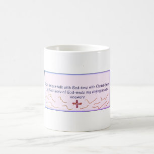 Mug quote God time"