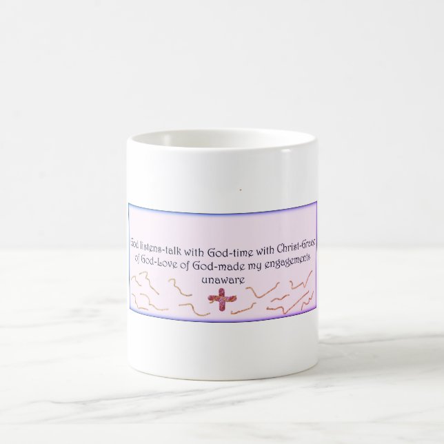 Mug quote God time" (Center)