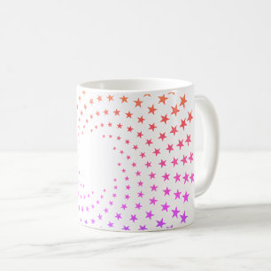 Mug - Rainbow Coloured Star Swirls