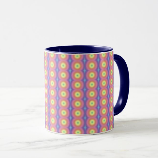 Mug - Rainbow Colours in Circles (Front Right)