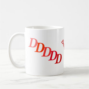 Mug - Red Name and Initial
