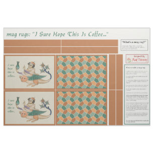 mug rugs fabric