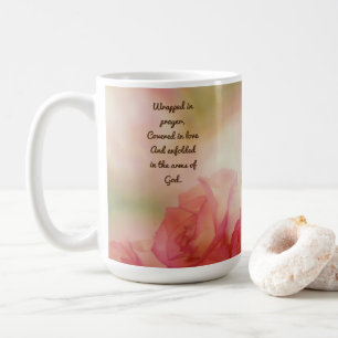 Mug Saying Wrapped in Prayer Covered in Love Mug