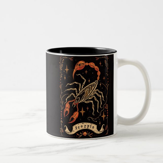 Mug Scorpio Celestial Zodiac Art (Right)