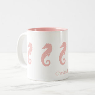 Mug - Sea Horses (pink)