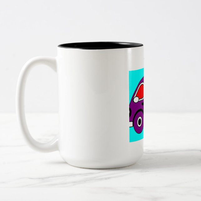 MUG simple designed  cartoonated bus (Left)