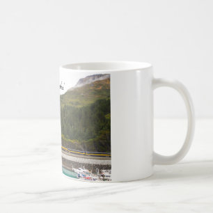 Mug, Snow capped Mountains Alaska, train Coffee Mug