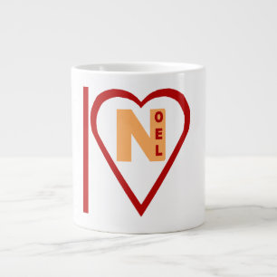 Mug Specialty Jumbo blanche ILOVE NOEL