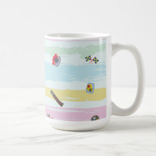 Mug – Sports & Stripes Pastel Racing Design
