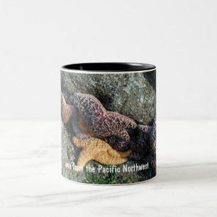 Mug: Starfish Love from PNW Two-Tone Coffee Mug