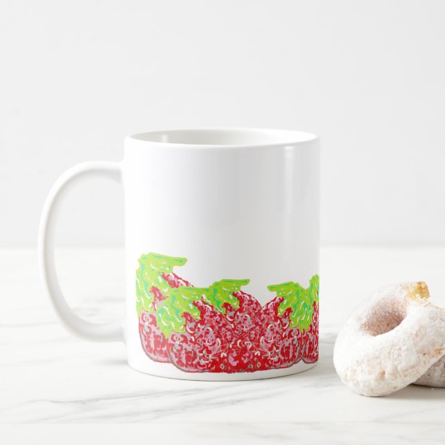 Mug : Strawberries (With Donut)