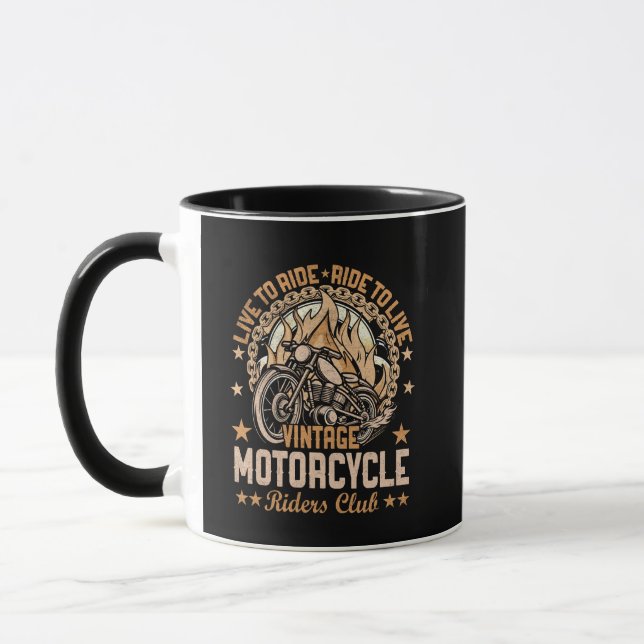 Mug Tasse, for motorcycle enthusiasts. (Left)