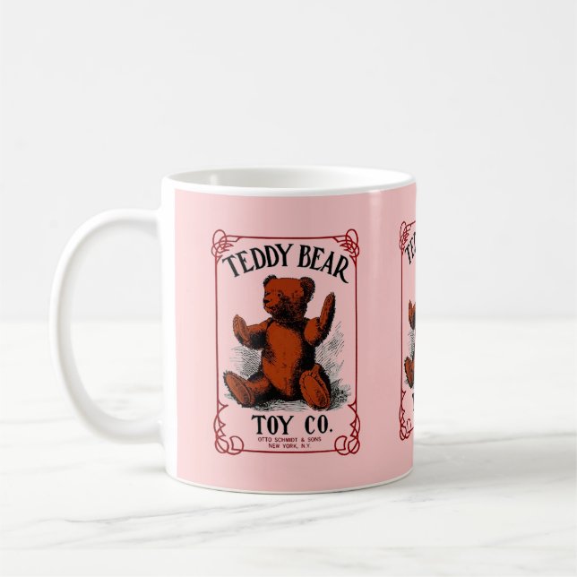 MUG ~ TEDDY BEAR TOY CO VINTAGE ADVERTISING! (Left)