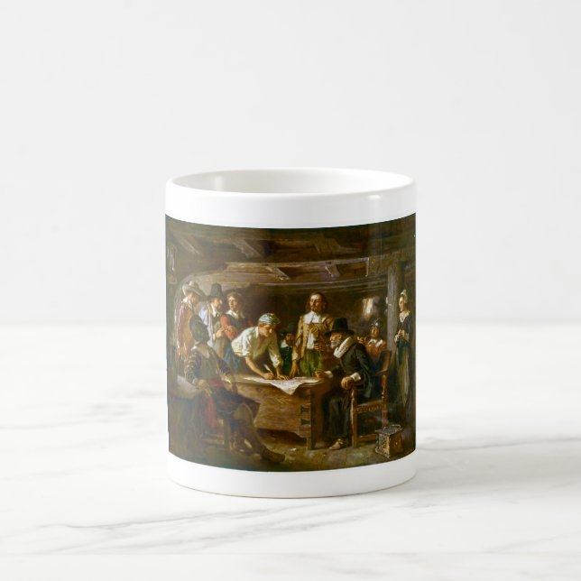 MUG The Mayflower Compact 1620 Jean Leon Ferris (Center)