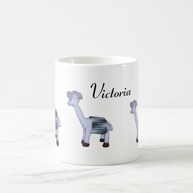 Mug - Three Alpaca and Name (Center)