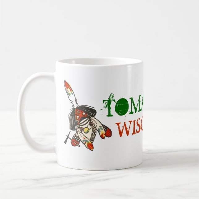 MUG ~ TRAVEL TOURISM PROMO TOMAHAWK WISCONSIN WIS (Left)