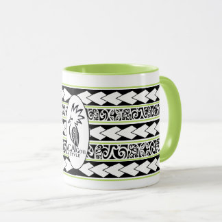 Mug Tribal Ethnic Green Apple
