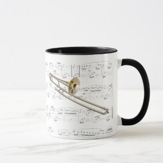 Mug - Trombone (tenor) with sheet music