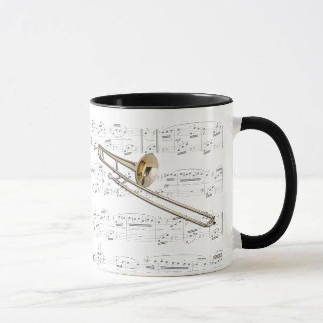Mug - Trombone (tenor) with sheet music (Right)