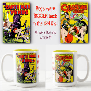 MUG - Two "Big Bug" Vintage Comic Book Covers