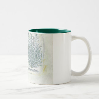 mug - two tone botanical print