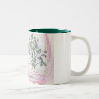 mug - two tone botanical print