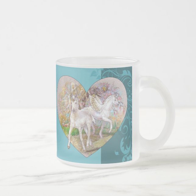 Mug - Unicorn Pegasus Heart (Right)
