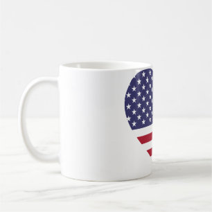 Mug usa flag with love