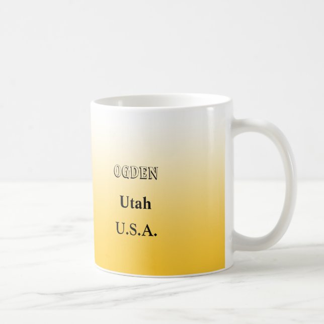 Mug - Utah State Map with City (Right)