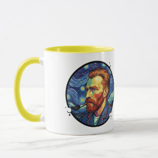 Mug Van Gogh portrait Starry night Unique Design