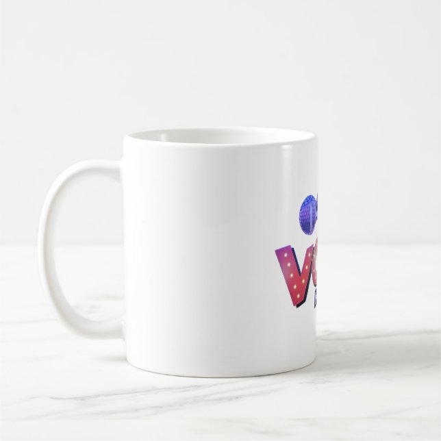 Mug Voices 1 side printed. 325 ml. (Left)