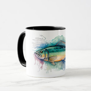 Mug - Watercolor Series: Bass