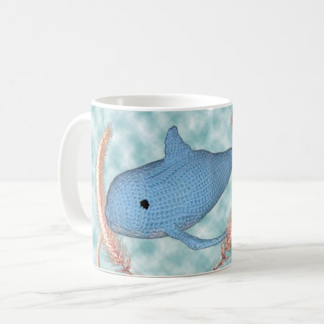 Mug - Whale Swimming through Grass (Front Left)