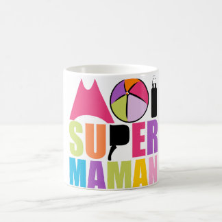Mug white 325 ml Moi Super Mama - Rose Logo