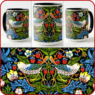 MUG - William Morris - "Strawberry Thief"