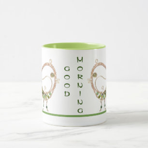 Mug - Wire Bird with Green Stones