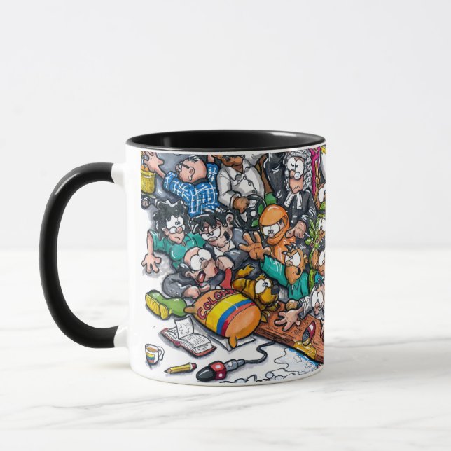Mug with a cartoon about colombia (Left)