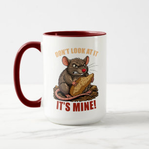 Mug with a cute rat