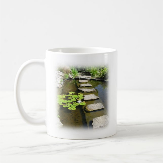 Mug with a path and a Bible verse (Psalm 16:11) (Left)