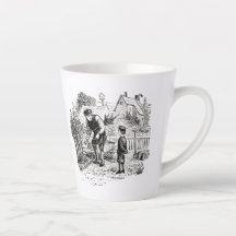 Mug with antique gardening image