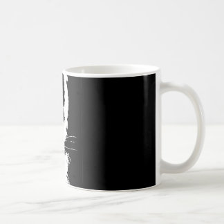 Mug with black and white print tiger