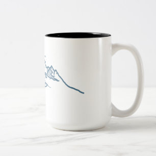 mug with blue mountain 