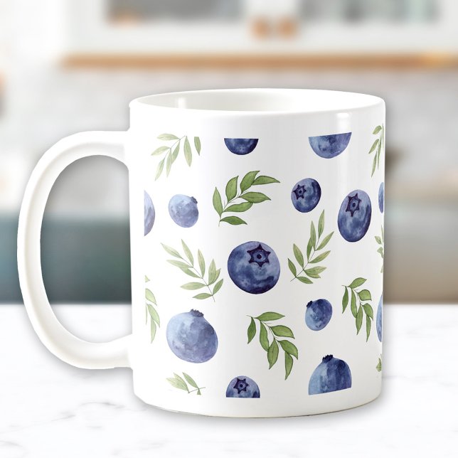 Mug with blueberries (Mug with blueberries)