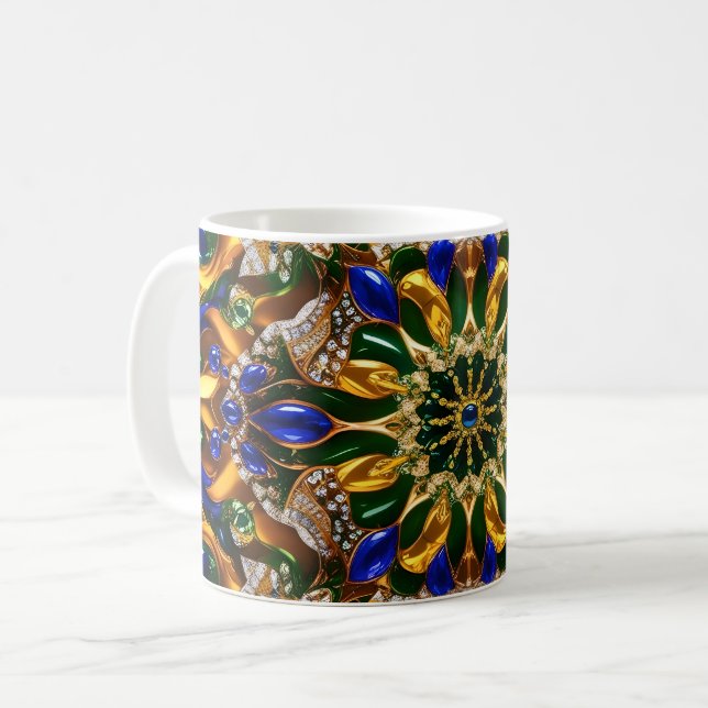 Mug with Brazil Colours Design (Front Left)