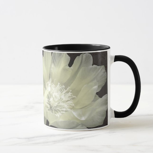 Mug with Cactus Flowers in Cream & Black (Right)